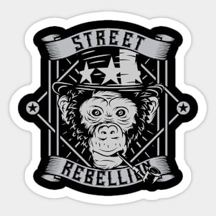 Street Rebellion Monkey Sticker